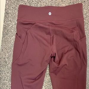 lululemon Align High-Rise Pant with
Pockets 25” - size 8 Red Merlot
